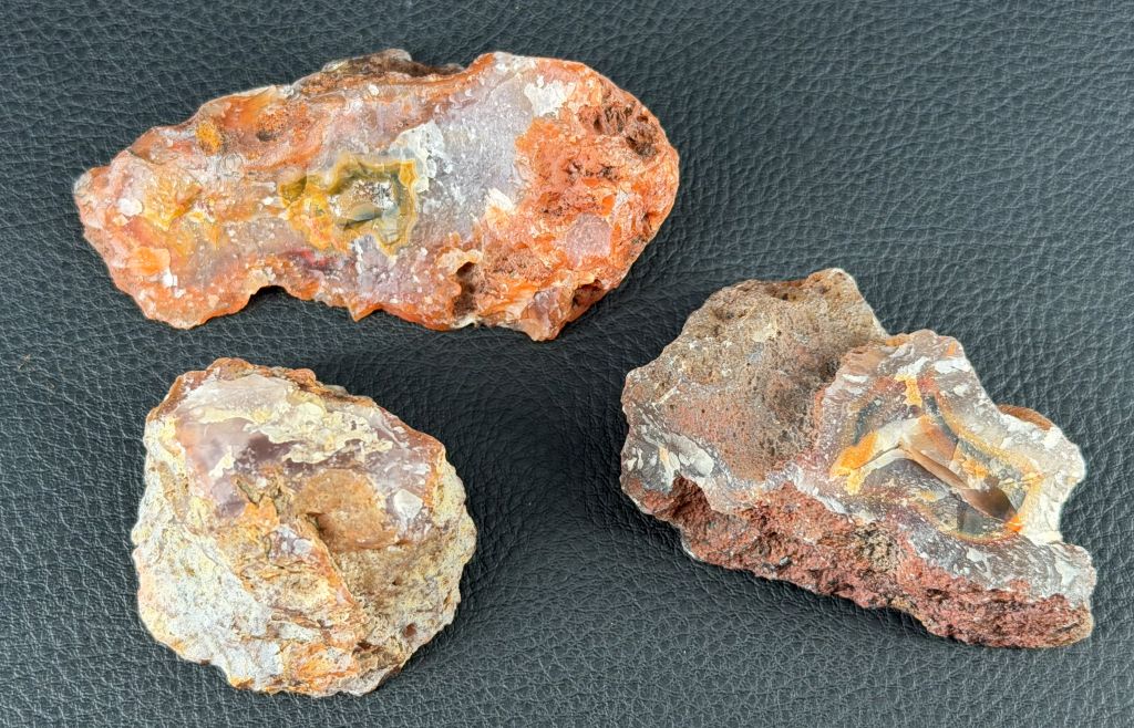 3 Stück Achat Marokko AGOUIM Agate Morocco #A8-18#