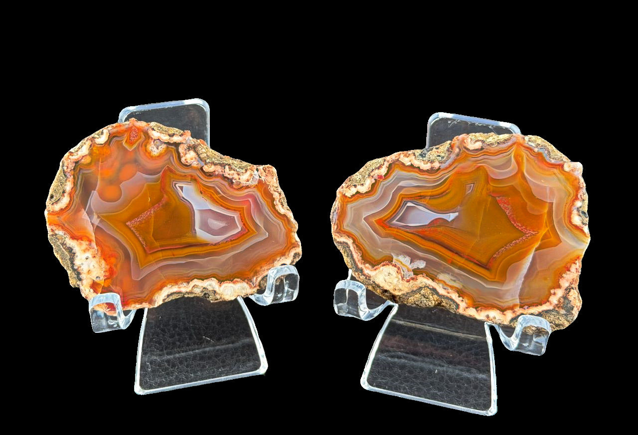 Achat Paar Argentinien San Rafael CONDOR Agate Argentina #A7-12#