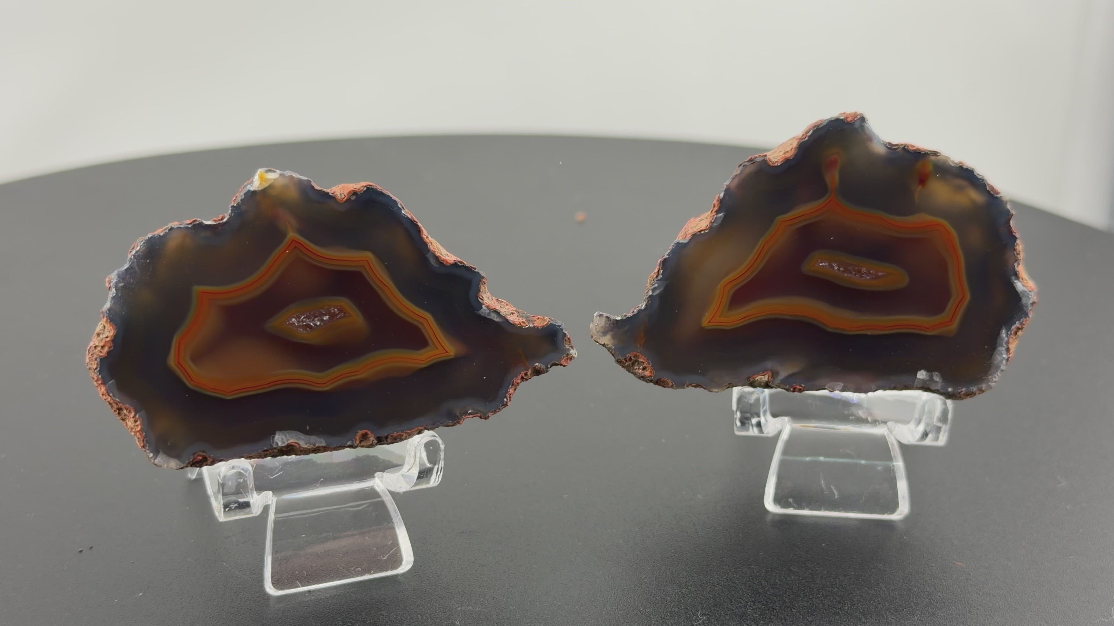 Achat Paar Argentinien San Rafael Condor Agate Argentina #A10-19#