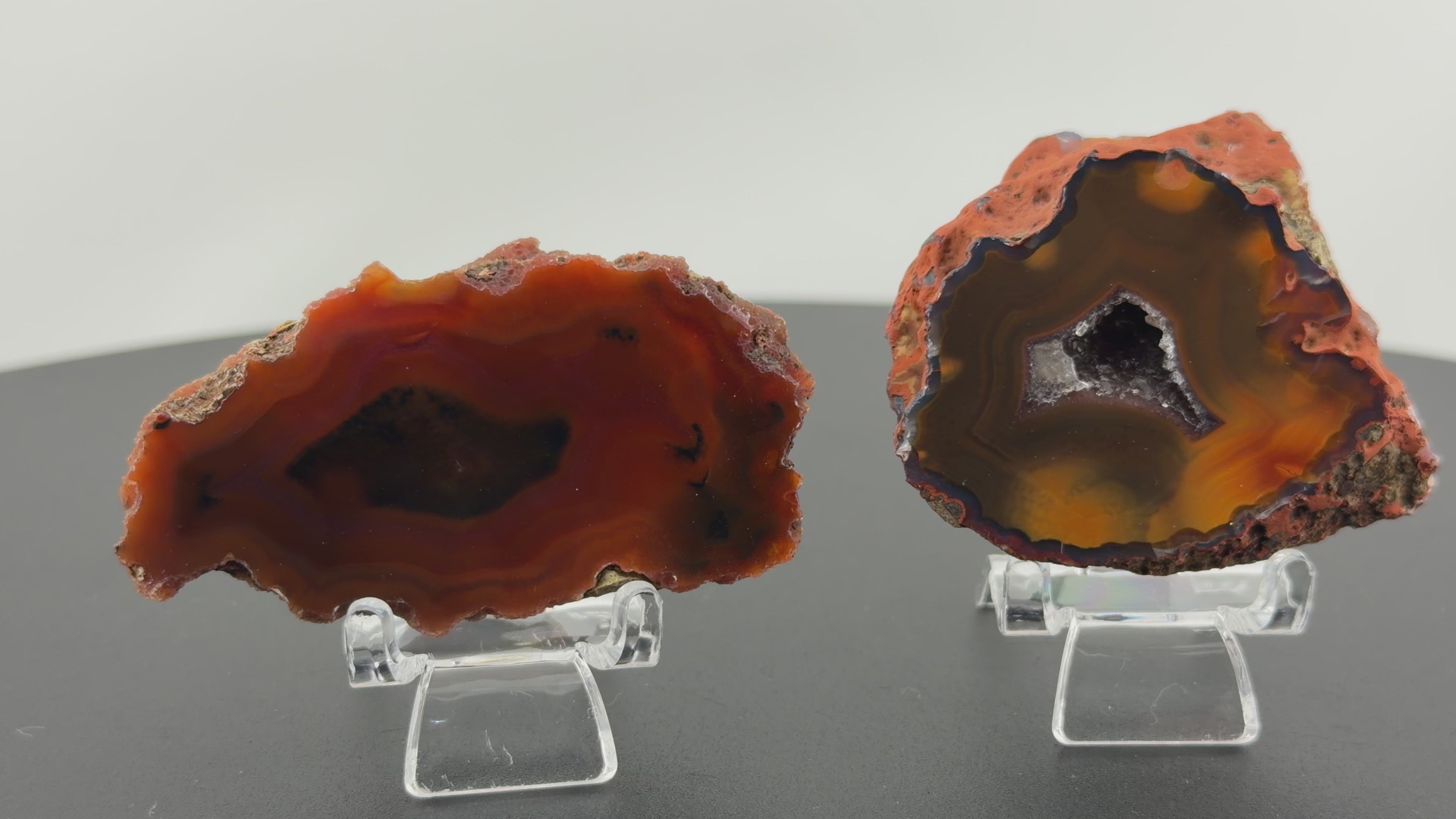 2 x Achat Argentinien San Rafael CONDOR Agate Argentina #A10-13#