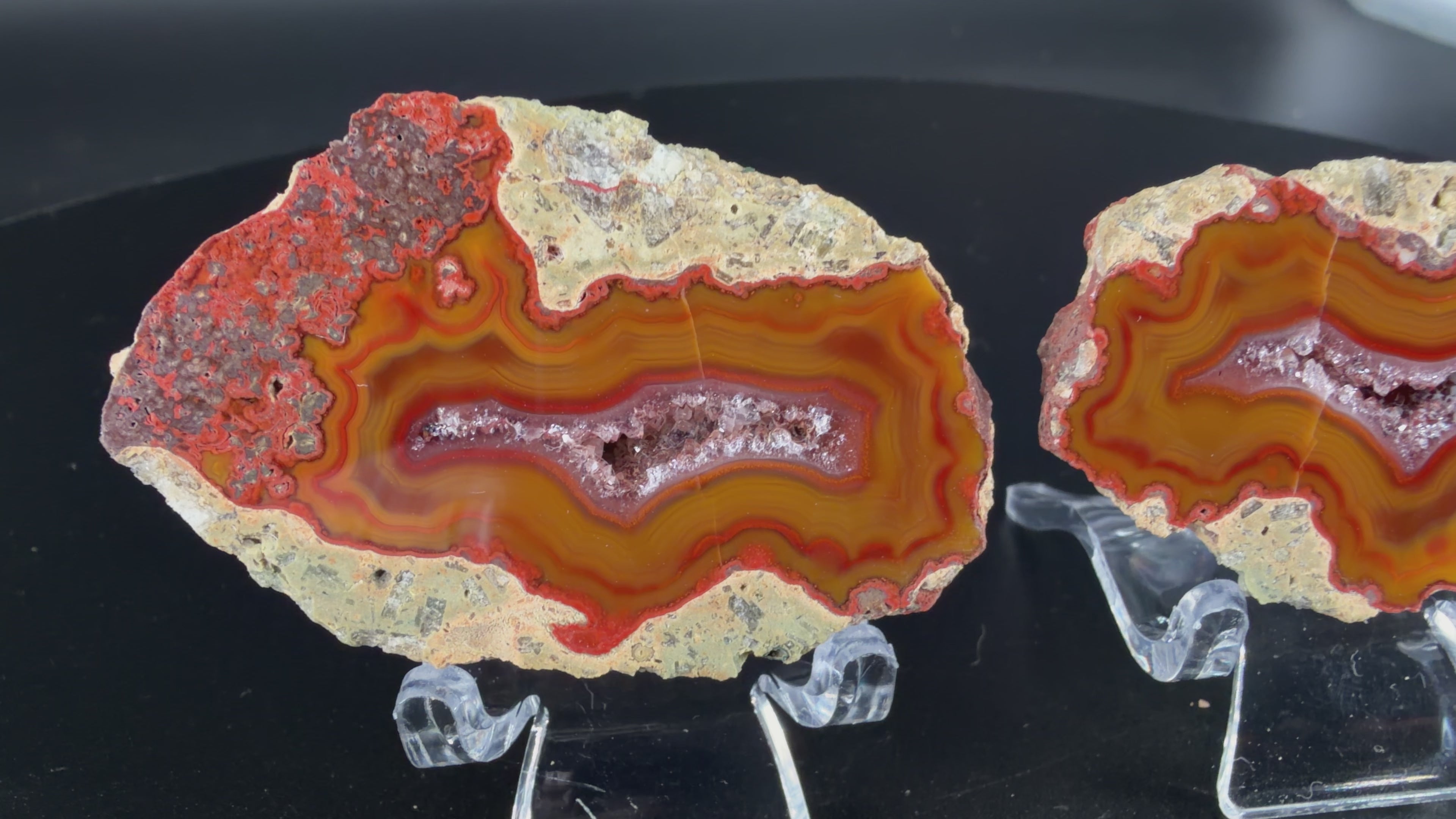 Achat Paar Argentinien San Rafael CONDOR Agate Argentina #A10-4#