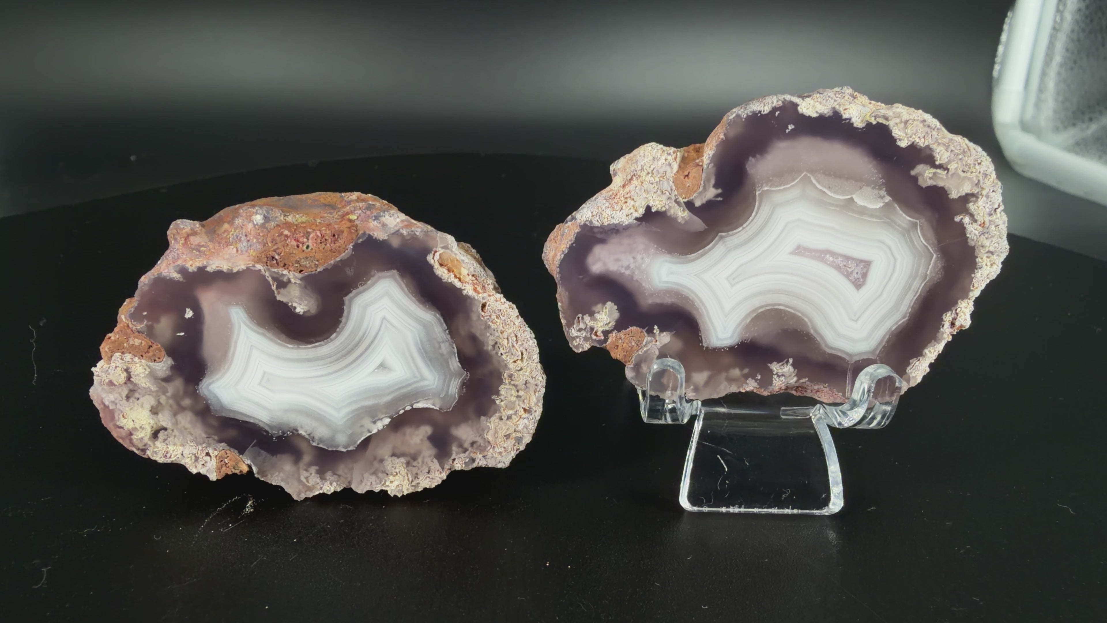 Achat Paar Mexiko LAGUNA Agate Mexico #A10-6#