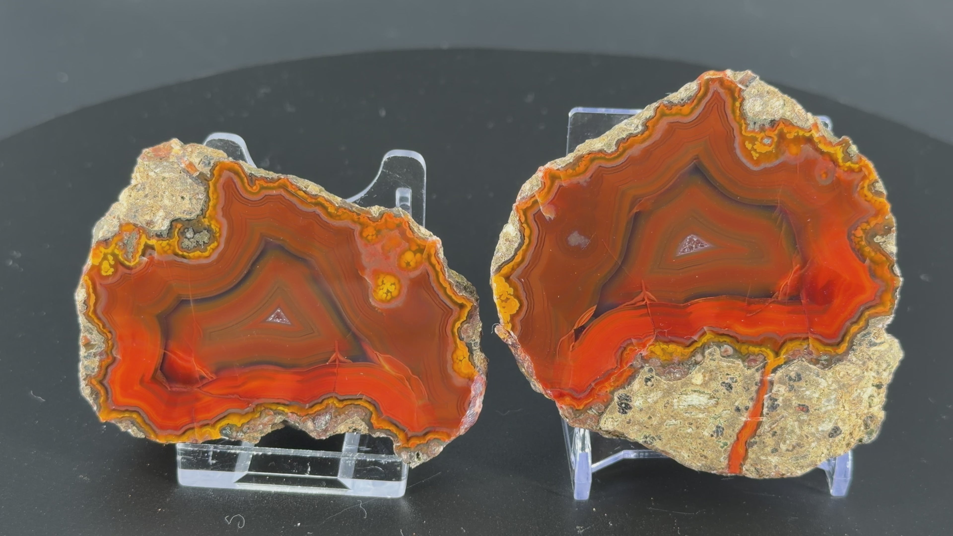 Achat Paar Argentinien San Rafael CONDOR Agate Argentina #A9-8#