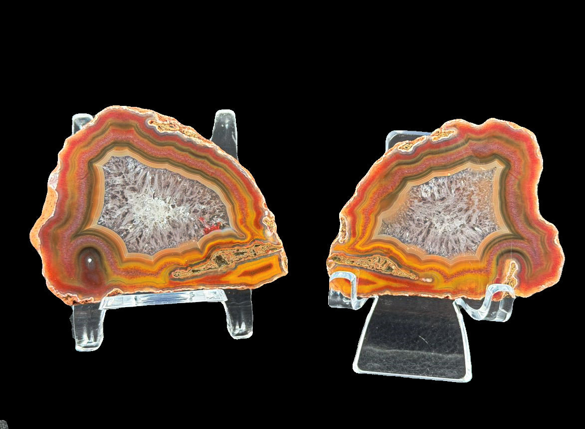 Achat Paar Argentinien San Rafael CONDOR Agate Argentina  #A7-9#