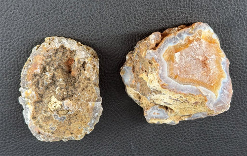 2 Stück Achat Marokko AGOUIM Agate Morocco #A8-19#