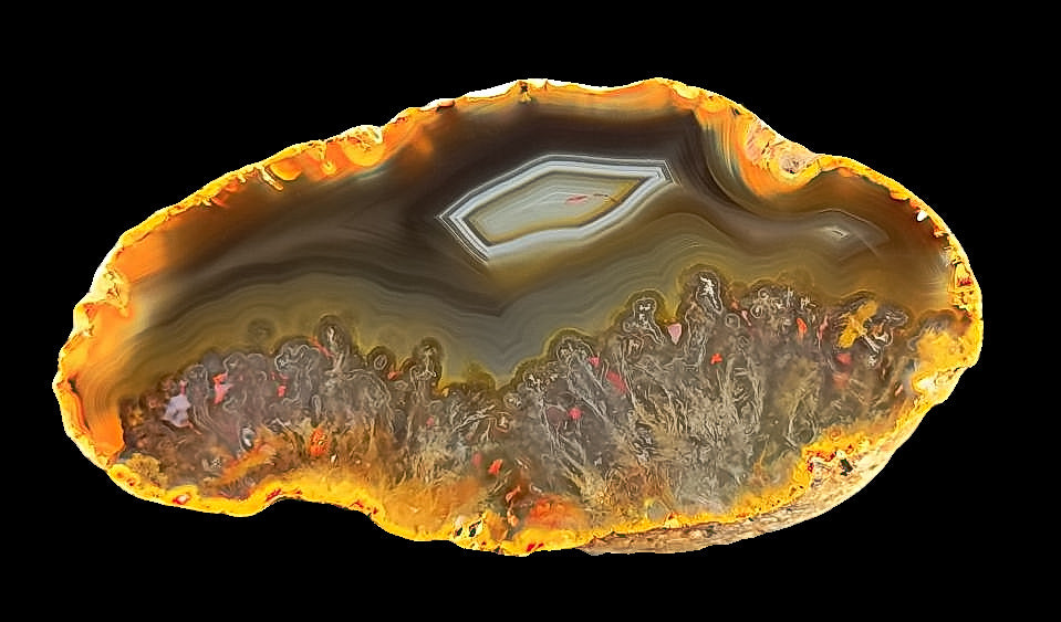 Achat Paar SUMATRA Indonesien Selatan Agate Indinesia #A7-8##