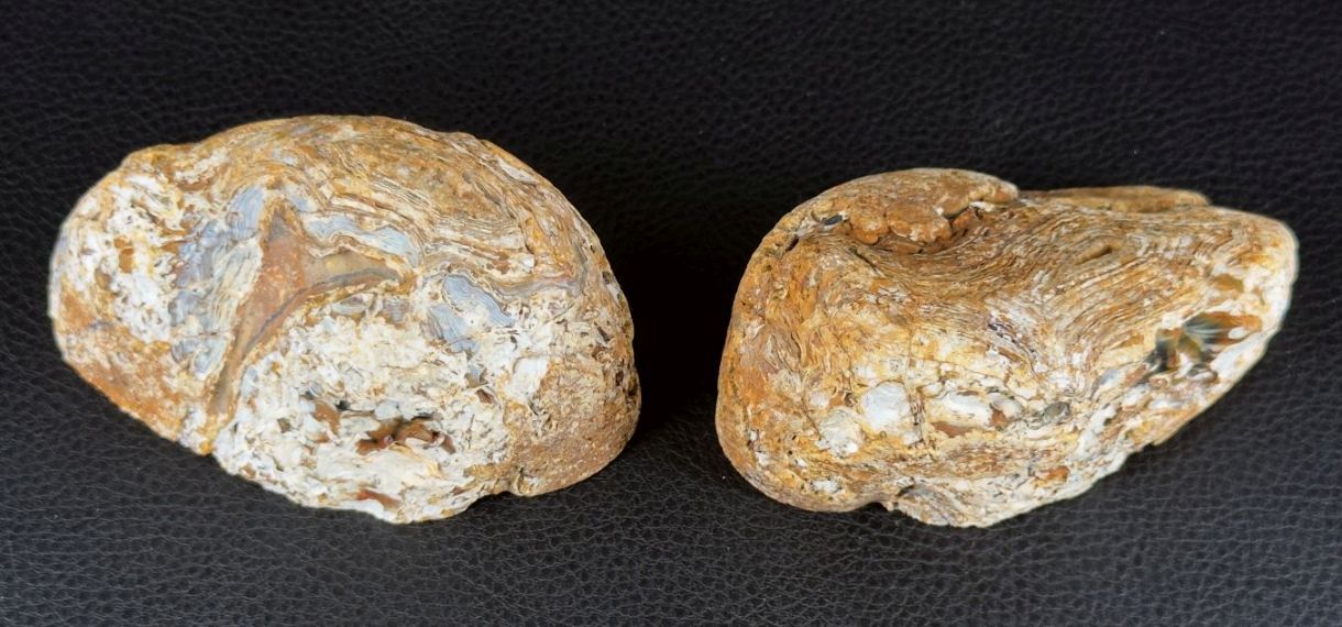 Achat Paar SUMATRA Indonesien Selatan Agate Indinesia #A7-8##