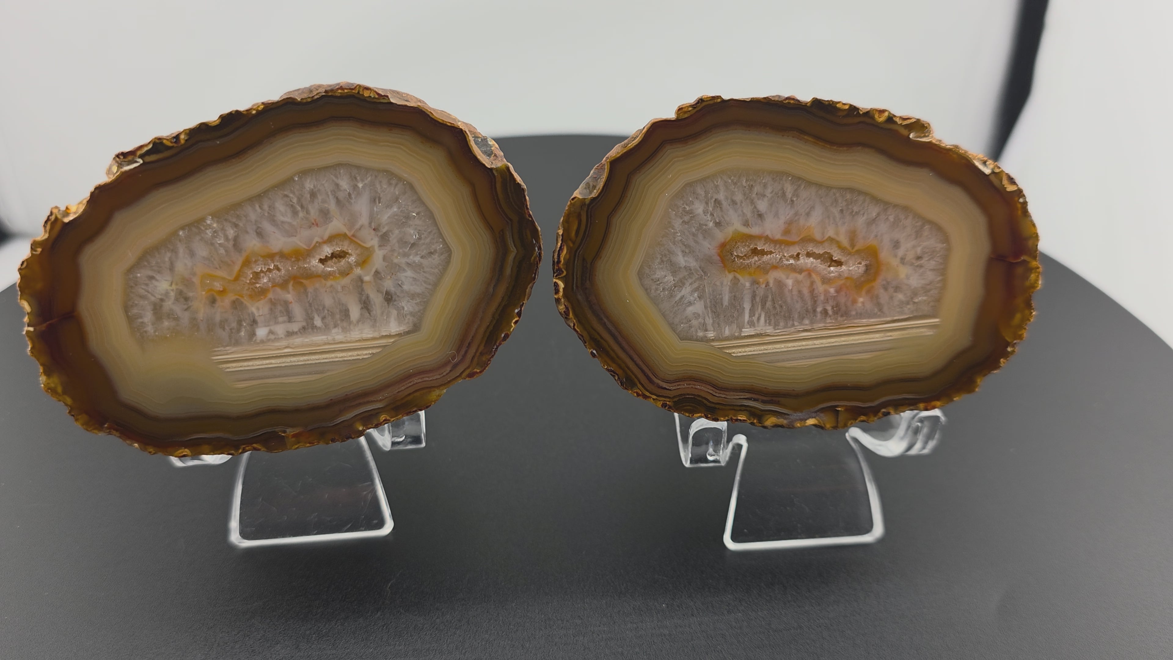Achat Paar Sumatra Indonesien Agate Sumatra Indonesia Island Agate #A14-6#
