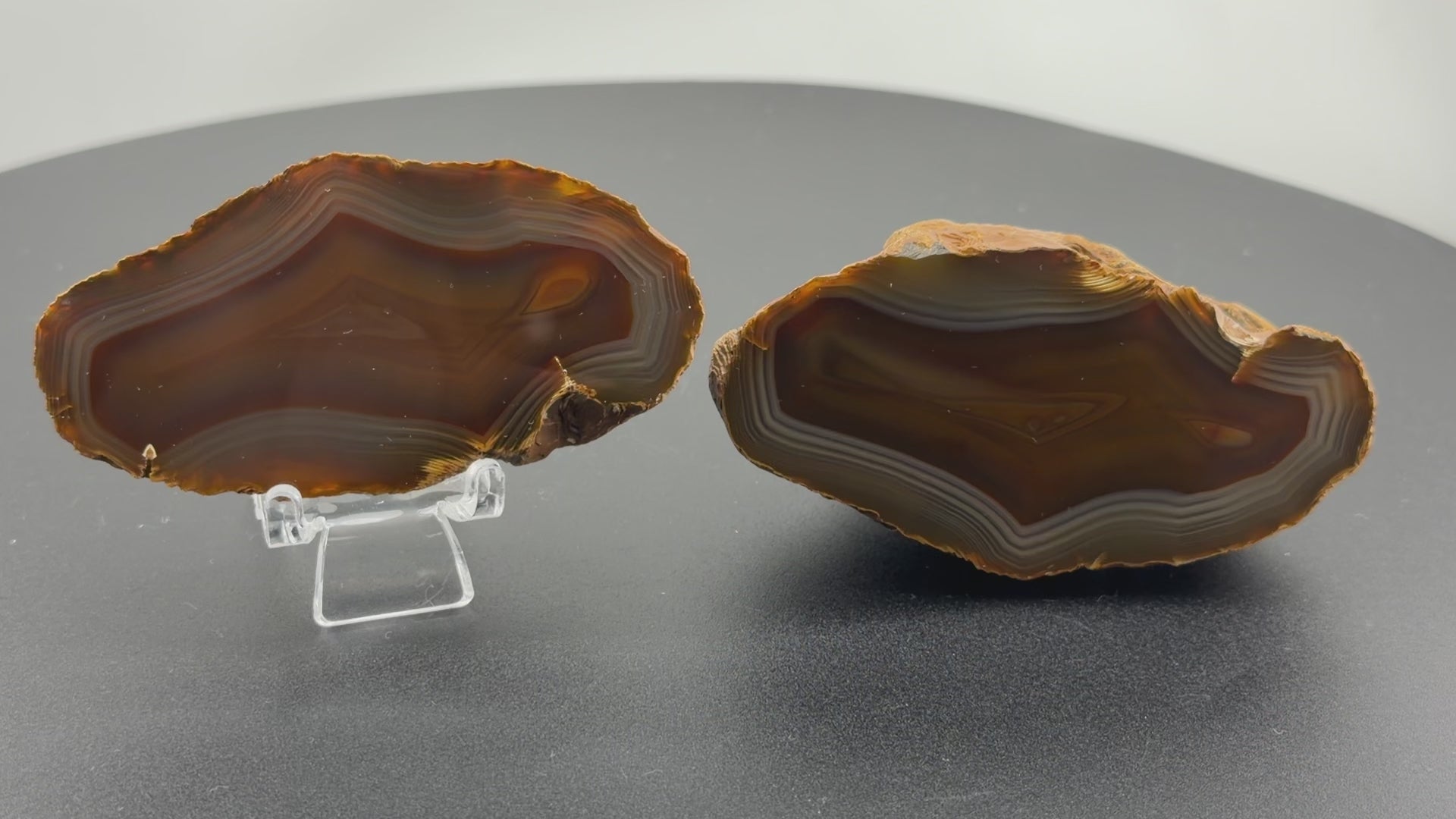 Achat Paar SUMATRA Indonesien Agate from Sumatra Island Agate #A13-4#