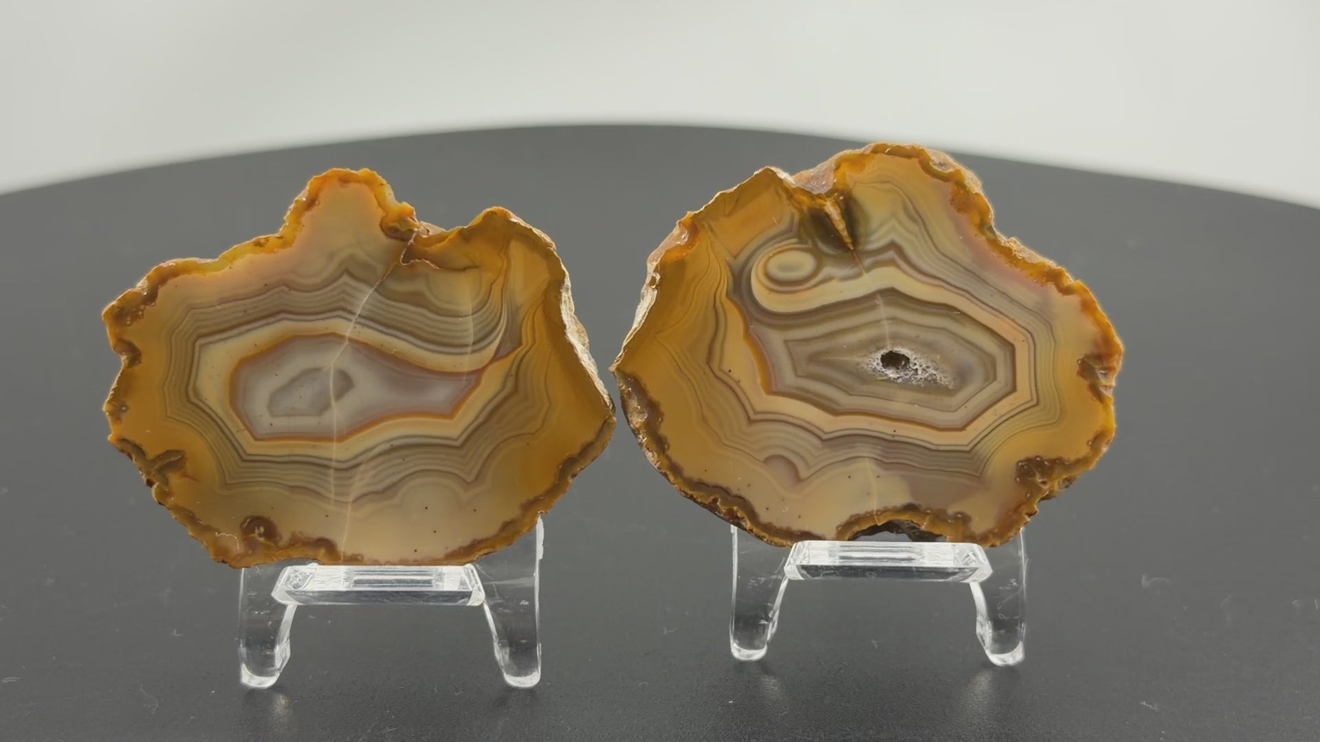 Achat Paar Sumatra Indonesien Agate Sumatra Indonesia Island Agate #A13-7#