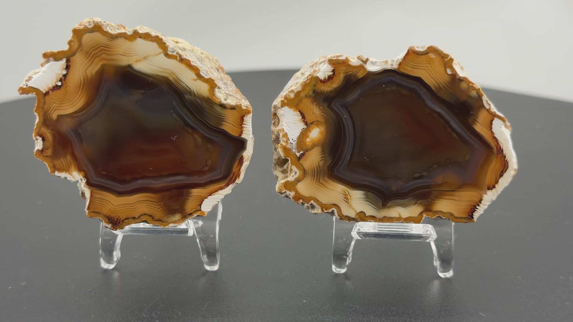 Achat Paar Sumatra Indonesien Agate from SUMATRA Indonesia #A13-6#