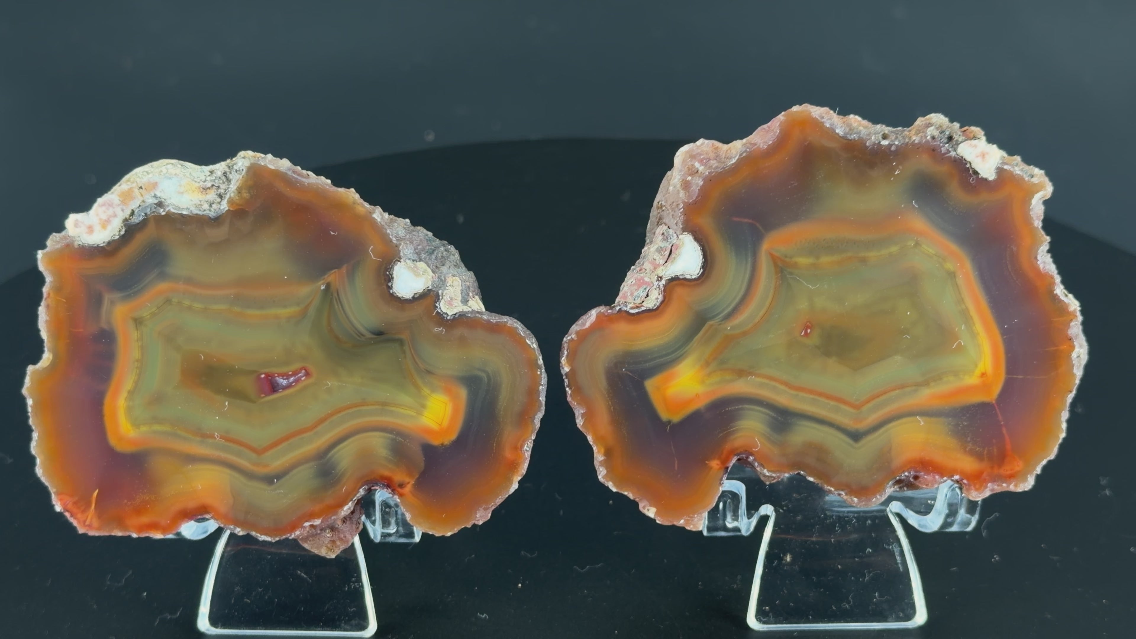 Achat Paar Argentinien San Rafael CONDOR Agate Argentina #A9-7#