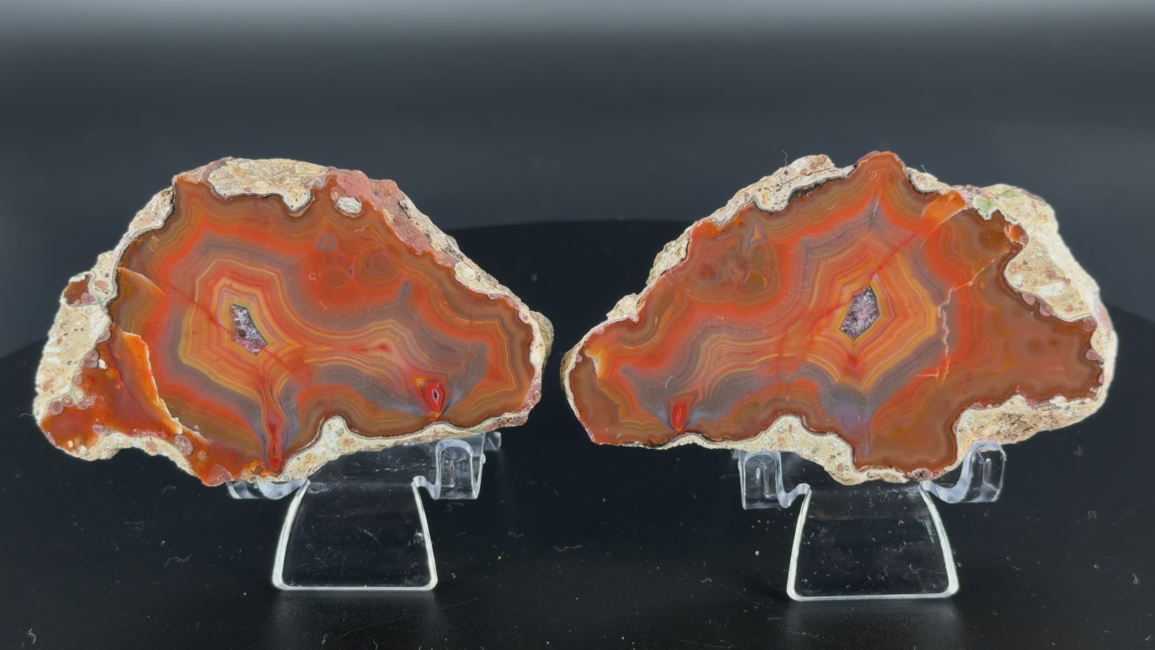 Achat Paar Argentinien San Rafael CONDOR Agate Argentina #A9-6#