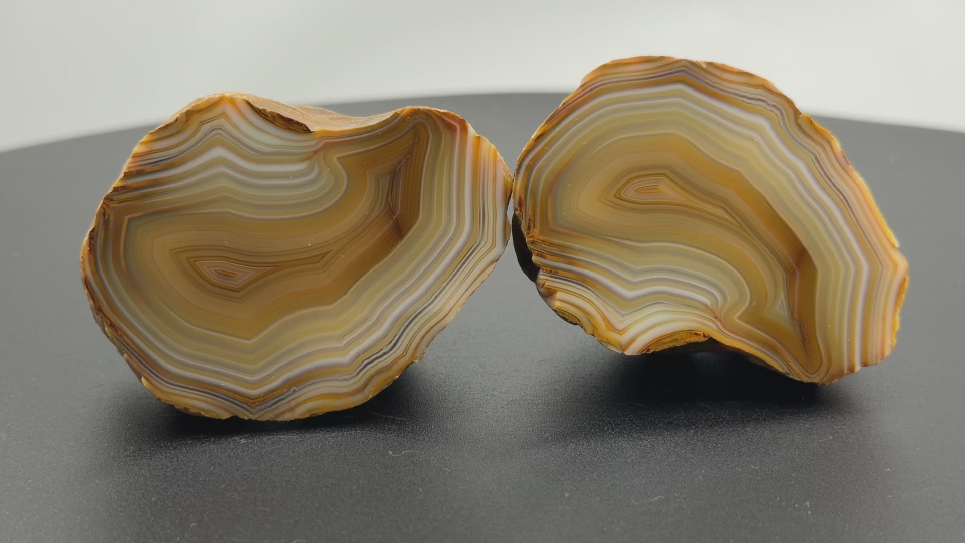 Achat Paar SUMATRA Indonesien Agate from Sumatra Indonesia #A13-3#